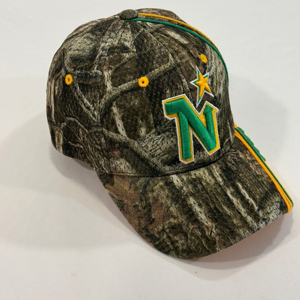 Zephyr Minnesota North Stars NHL Hat Mens M/L Camo Embroidered‎ Logo | Gorpcore